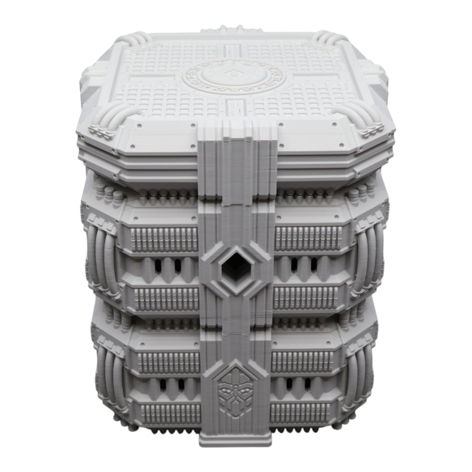 Wargaming 28mm scatter terrain scenery showing 3D-printed item that is compatible with games such as Warhammer 40K, Star Wars Legions, D+D, Dungeons and Dragons, Sci-Fi, Fantasy and other miniature tabletop games. Brand Jawar3d found at www.jawar3d.co.uk.