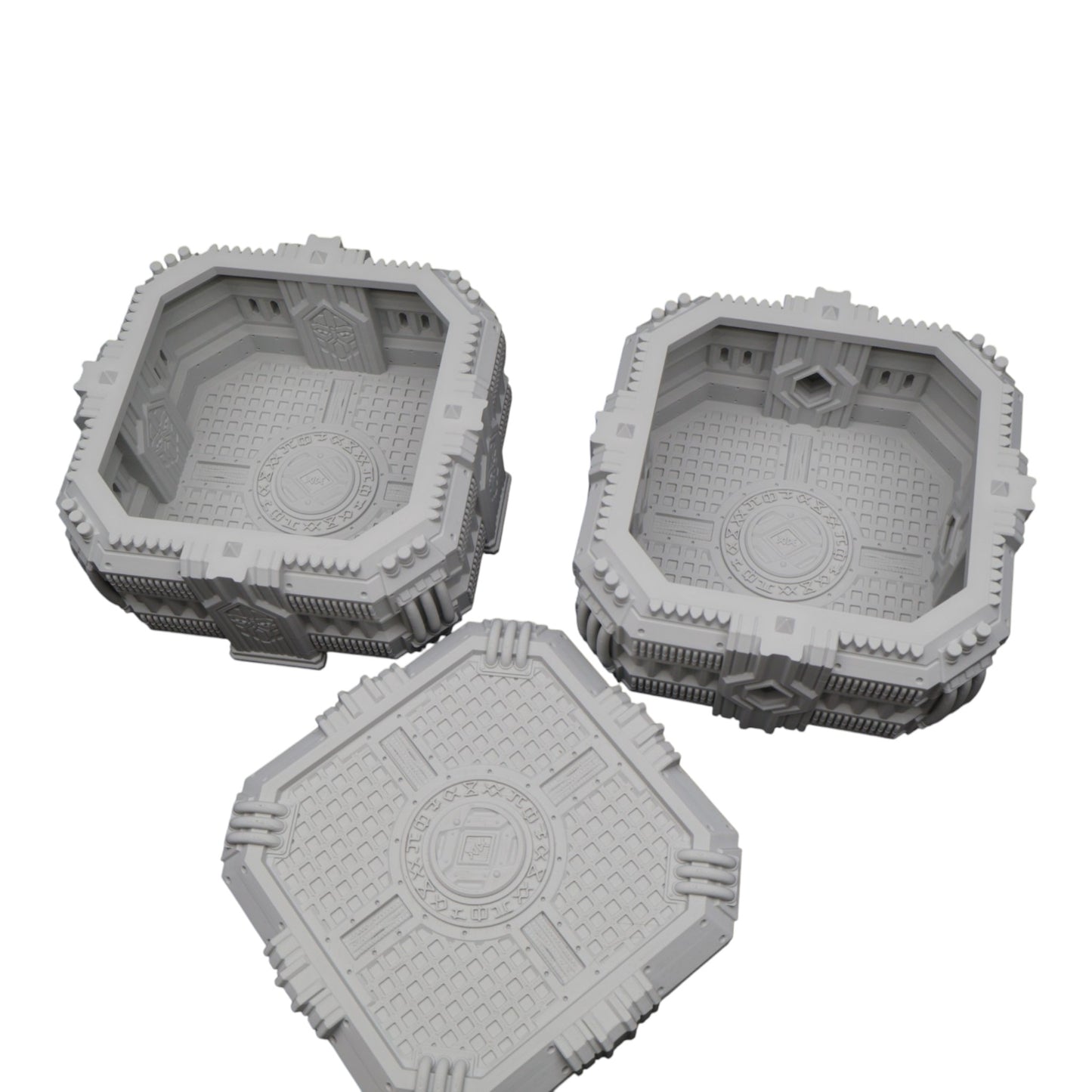 Wargaming 28mm scatter terrain scenery showing 3D-printed item that is compatible with games such as Warhammer 40K, Star Wars Legions, D+D, Dungeons and Dragons, Sci-Fi, Fantasy and other miniature tabletop games. Brand Jawar3d found at www.jawar3d.co.uk.