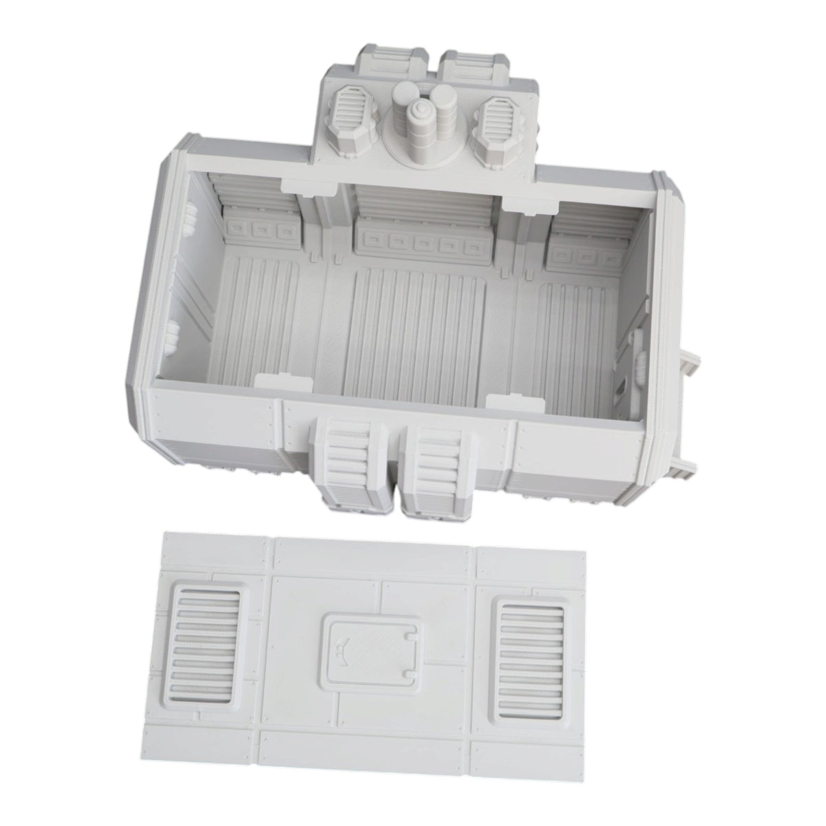 Wargaming 28mm scatter terrain scenery showing 3D-printed item that is compatible with games such as Warhammer 40K, Star Wars Legions, D+D, Dungeons and Dragons, Sci-Fi, Fantasy and other miniature tabletop games. Brand Jawar3d found at www.jawar3d.co.uk.
