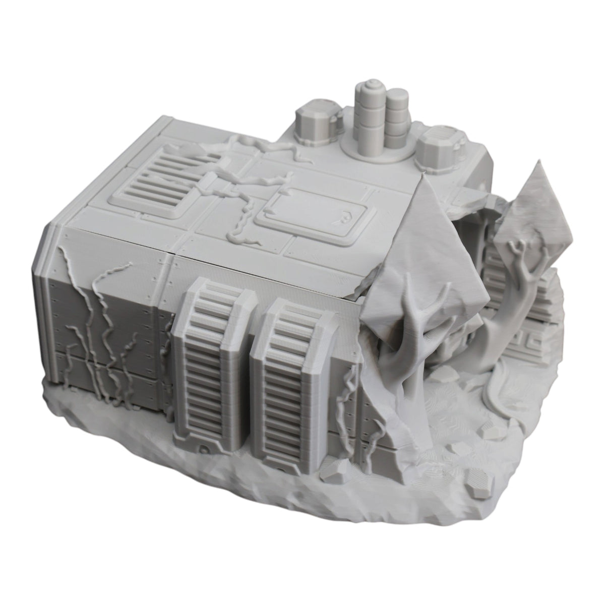 Wargaming 28mm scatter terrain scenery showing 3D-printed item that is compatible with games such as Warhammer 40K, Star Wars Legions, D+D, Dungeons and Dragons, Sci-Fi, Fantasy and other miniature tabletop games. Brand Jawar3d found at www.jawar3d.co.uk.