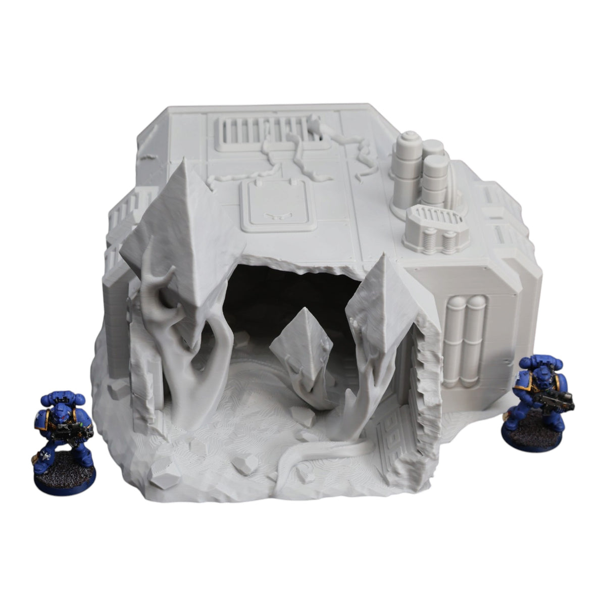 Wargaming 28mm scatter terrain scenery showing 3D-printed item that is compatible with games such as Warhammer 40K, Star Wars Legions, D+D, Dungeons and Dragons, Sci-Fi, Fantasy and other miniature tabletop games. Brand Jawar3d found at www.jawar3d.co.uk.