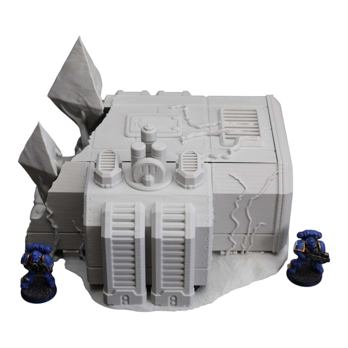 Wargaming 28mm scatter terrain scenery showing 3D-printed item that is compatible with games such as Warhammer 40K, Star Wars Legions, D+D, Dungeons and Dragons, Sci-Fi, Fantasy and other miniature tabletop games. Brand Jawar3d found at www.jawar3d.co.uk.