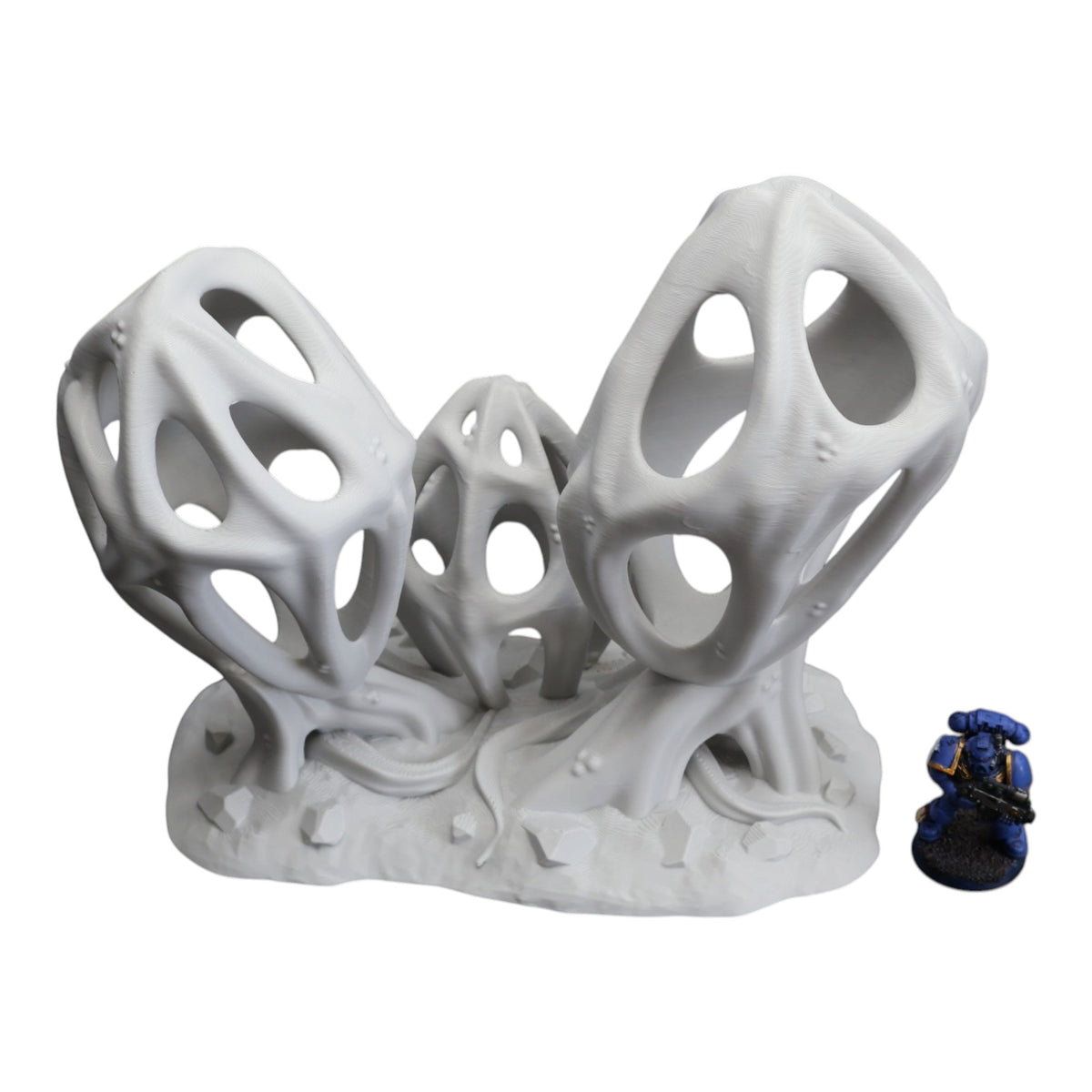 Wargaming 28mm scatter terrain scenery showing 3D-printed item that is compatible with games such as Warhammer 40K, Star Wars Legions, D+D, Dungeons and Dragons, Sci-Fi, Fantasy and other miniature tabletop games. Brand Jawar3d found at www.jawar3d.co.uk.