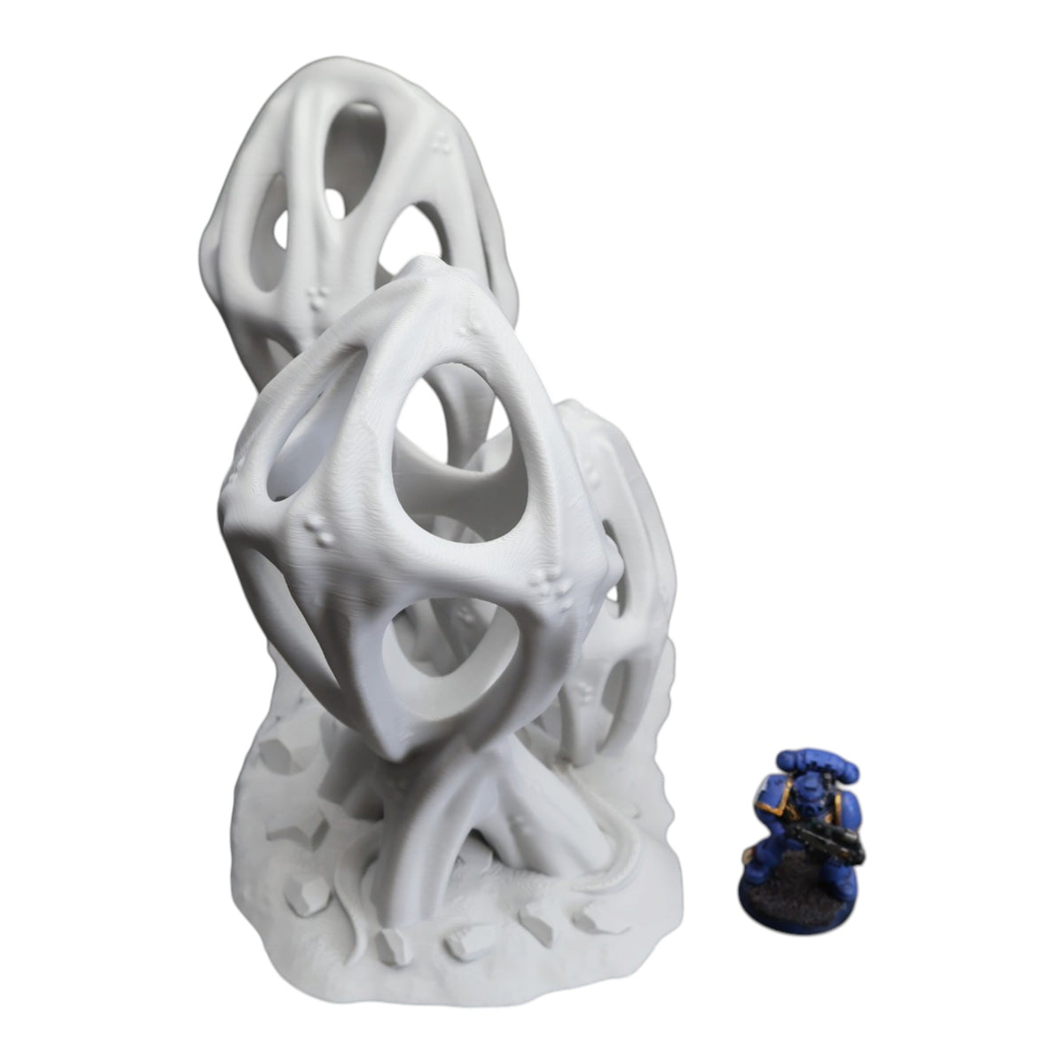 Wargaming 28mm scatter terrain scenery showing 3D-printed item that is compatible with games such as Warhammer 40K, Star Wars Legions, D+D, Dungeons and Dragons, Sci-Fi, Fantasy and other miniature tabletop games. Brand Jawar3d found at www.jawar3d.co.uk.