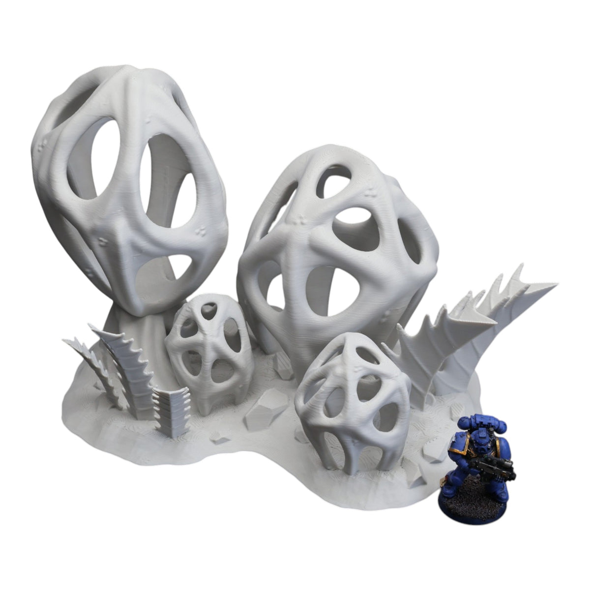 Wargaming 28mm scatter terrain scenery showing 3D-printed item that is compatible with games such as Warhammer 40K, Star Wars Legions, D+D, Dungeons and Dragons, Sci-Fi, Fantasy and other miniature tabletop games. Brand Jawar3d found at www.jawar3d.co.uk.
