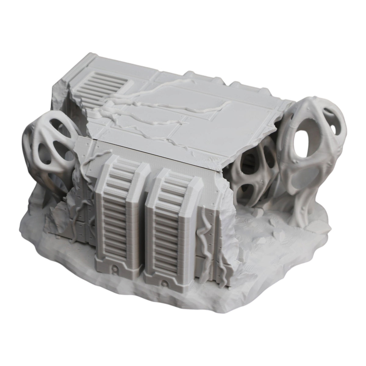Wargaming 28mm scatter terrain scenery showing 3D-printed item that is compatible with games such as Warhammer 40K, Star Wars Legions, D+D, Dungeons and Dragons, Sci-Fi, Fantasy and other miniature tabletop games. Brand Jawar3d found at www.jawar3d.co.uk.
