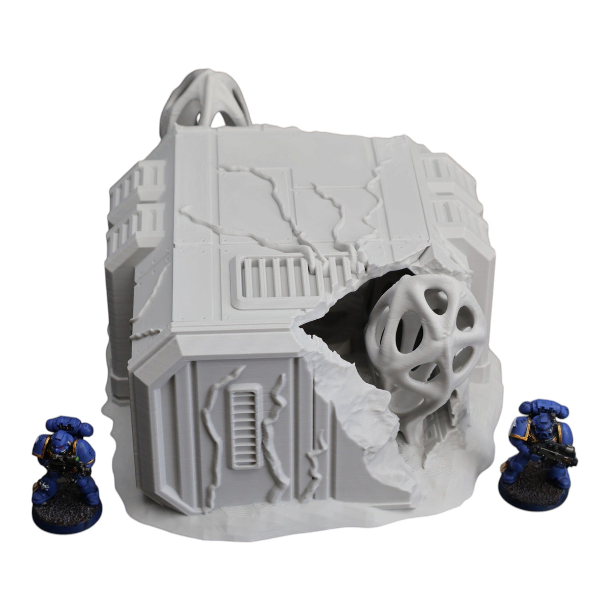 Wargaming 28mm scatter terrain scenery showing 3D-printed item that is compatible with games such as Warhammer 40K, Star Wars Legions, D+D, Dungeons and Dragons, Sci-Fi, Fantasy and other miniature tabletop games. Brand Jawar3d found at www.jawar3d.co.uk.
