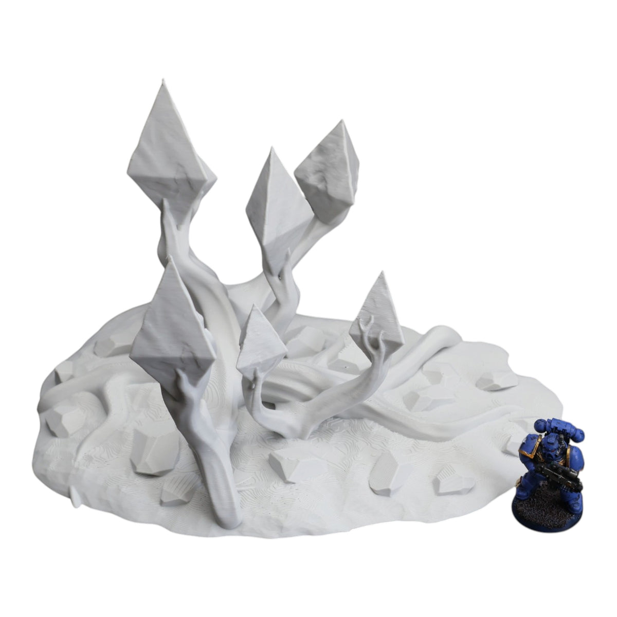 Wargaming 28mm scatter terrain scenery showing 3D-printed item that is compatible with games such as Warhammer 40K, Star Wars Legions, D+D, Dungeons and Dragons, Sci-Fi, Fantasy and other miniature tabletop games. Brand Jawar3d found at www.jawar3d.co.uk.