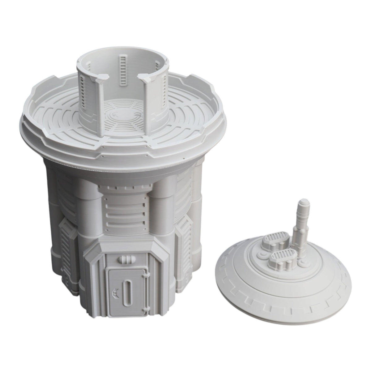 Wargaming 28mm scatter terrain scenery showing 3D-printed item that is compatible with games such as Warhammer 40K, Star Wars Legions, D+D, Dungeons and Dragons, Sci-Fi, Fantasy and other miniature tabletop games. Brand Jawar3d found at www.jawar3d.co.uk.