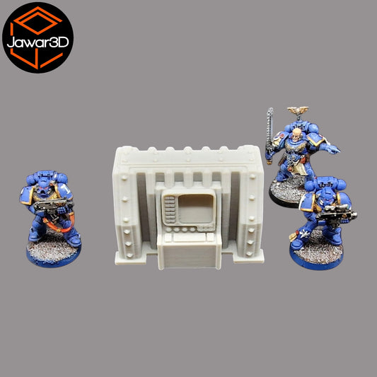 Wargaming 28mm scatter terrain scenery showing 3D-printed item that is compatible with games such as Warhammer 40K, Star Wars Legions, D+D, Dungeons and Dragons, Sci-Fi, Fantasy and other miniature tabletop games. Brand Jawar3d found at www.jawar3d.co.uk.