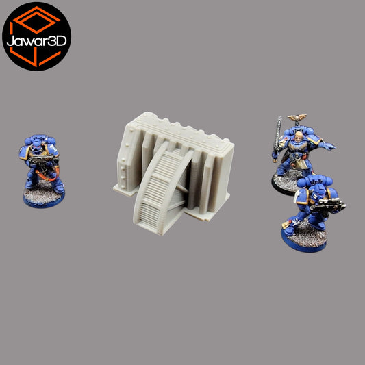 Wargaming 28mm scatter terrain scenery showing 3D-printed item that is compatible with games such as Warhammer 40K, Star Wars Legions, D+D, Dungeons and Dragons, Sci-Fi, Fantasy and other miniature tabletop games. Brand Jawar3d found at www.jawar3d.co.uk.