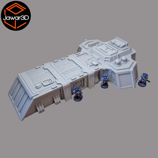 Wargaming 28mm scatter terrain scenery showing 3D-printed item that is compatible with games such as Warhammer 40K, Star Wars Legions, D+D, Dungeons and Dragons, Sci-Fi, Fantasy and other miniature tabletop games. Brand Jawar3d found at www.jawar3d.co.uk.