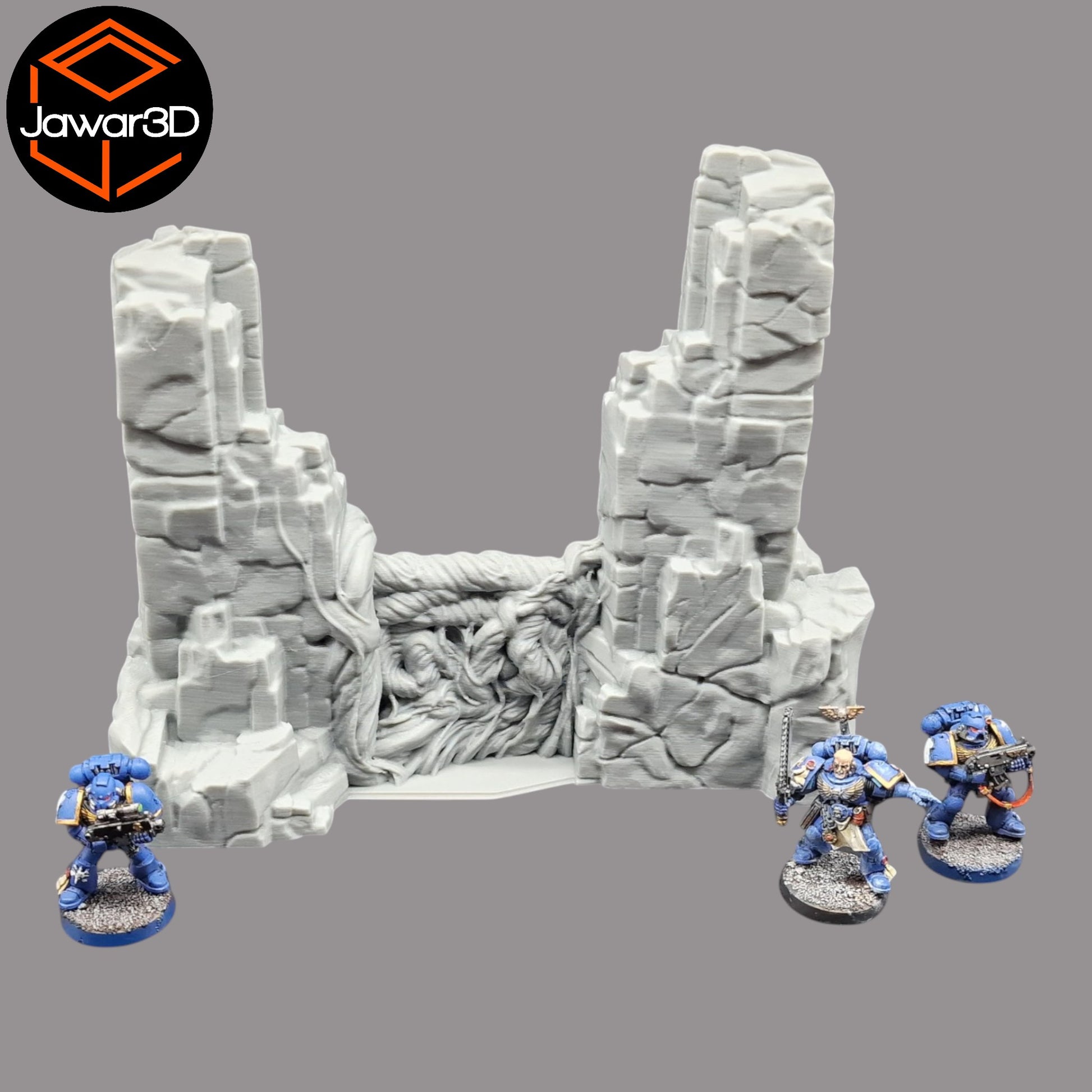 Wargaming 28mm scatter terrain scenery showing 3D-printed item that is compatible with games such as Warhammer 40K, Star Wars Legions, D+D, Dungeons and Dragons, Sci-Fi, Fantasy and other miniature tabletop games. Brand Jawar3d found at www.jawar3d.co.uk.