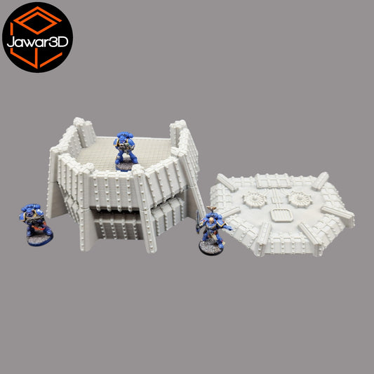 Wargaming 28mm scatter terrain scenery showing 3D-printed item that is compatible with games such as Warhammer 40K, Star Wars Legions, D+D, Dungeons and Dragons, Sci-Fi, Fantasy and other miniature tabletop games. Brand Jawar3d found at www.jawar3d.co.uk.