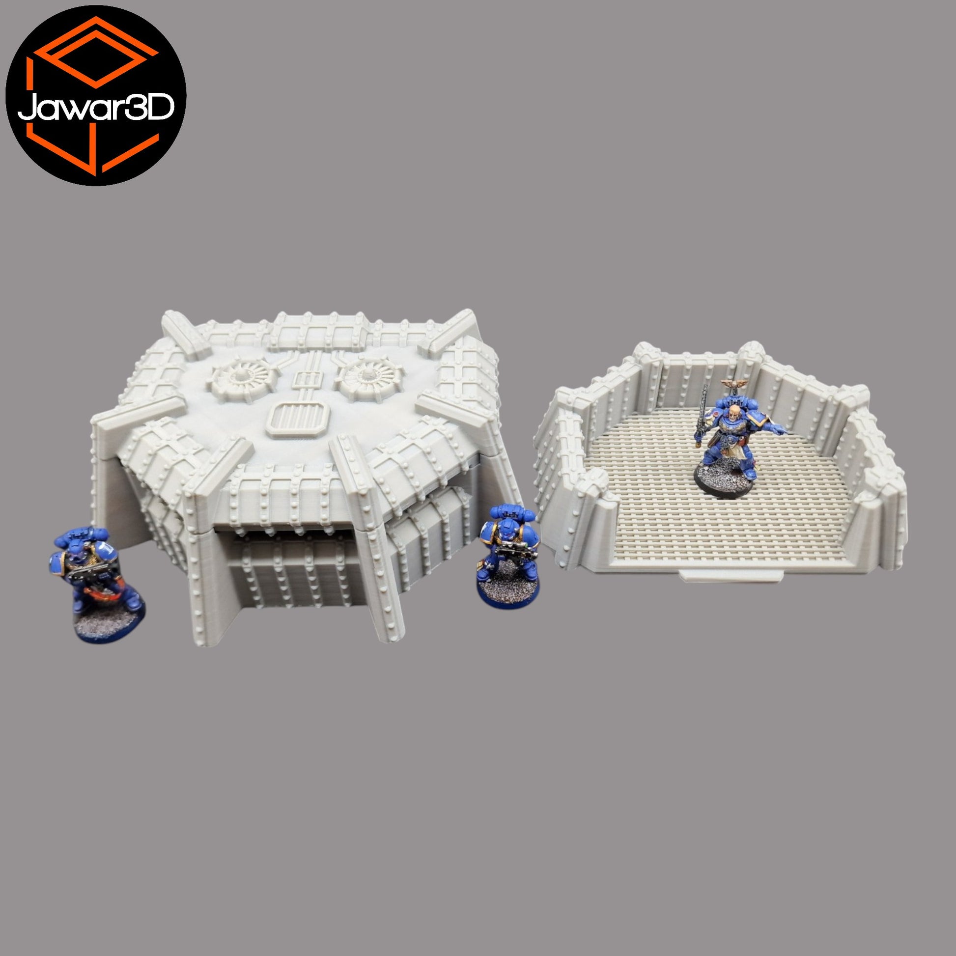 Wargaming 28mm scatter terrain scenery showing 3D-printed item that is compatible with games such as Warhammer 40K, Star Wars Legions, D+D, Dungeons and Dragons, Sci-Fi, Fantasy and other miniature tabletop games. Brand Jawar3d found at www.jawar3d.co.uk.