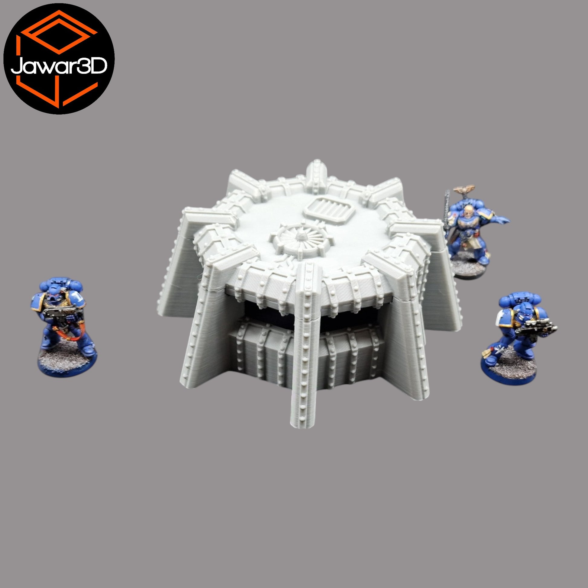 Wargaming 28mm scatter terrain scenery showing 3D-printed item that is compatible with games such as Warhammer 40K, Star Wars Legions, D+D, Dungeons and Dragons, Sci-Fi, Fantasy and other miniature tabletop games. Brand Jawar3d found at www.jawar3d.co.uk.
