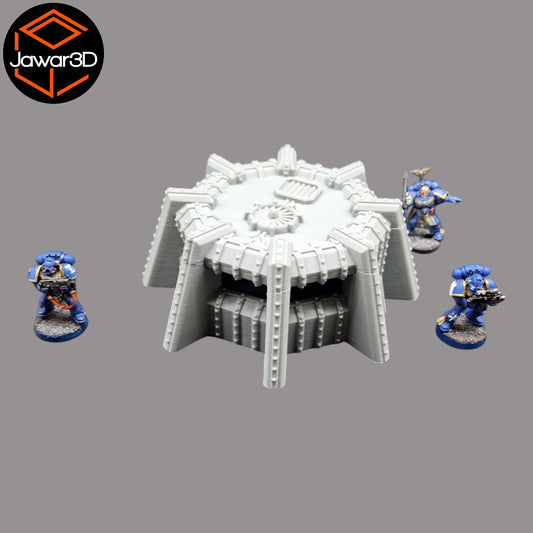 Wargaming 28mm scatter terrain scenery showing 3D-printed item that is compatible with games such as Warhammer 40K, Star Wars Legions, D+D, Dungeons and Dragons, Sci-Fi, Fantasy and other miniature tabletop games. Brand Jawar3d found at www.jawar3d.co.uk.
