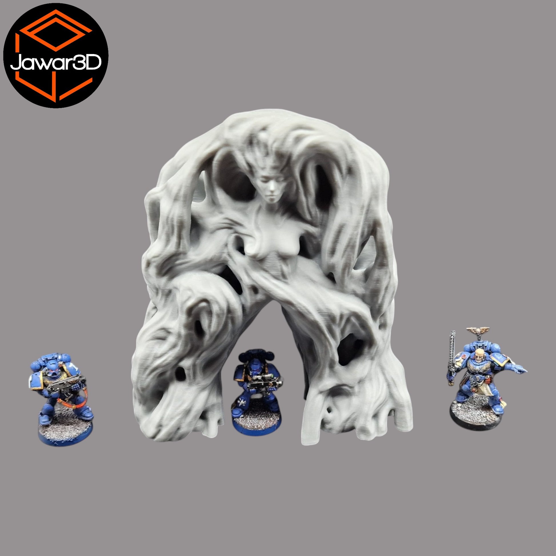 Wargaming 28mm scatter terrain scenery showing 3D-printed item that is compatible with games such as Warhammer 40K, Star Wars Legions, D+D, Dungeons and Dragons, Sci-Fi, Fantasy and other miniature tabletop games. Brand Jawar3d found at www.jawar3d.co.uk.