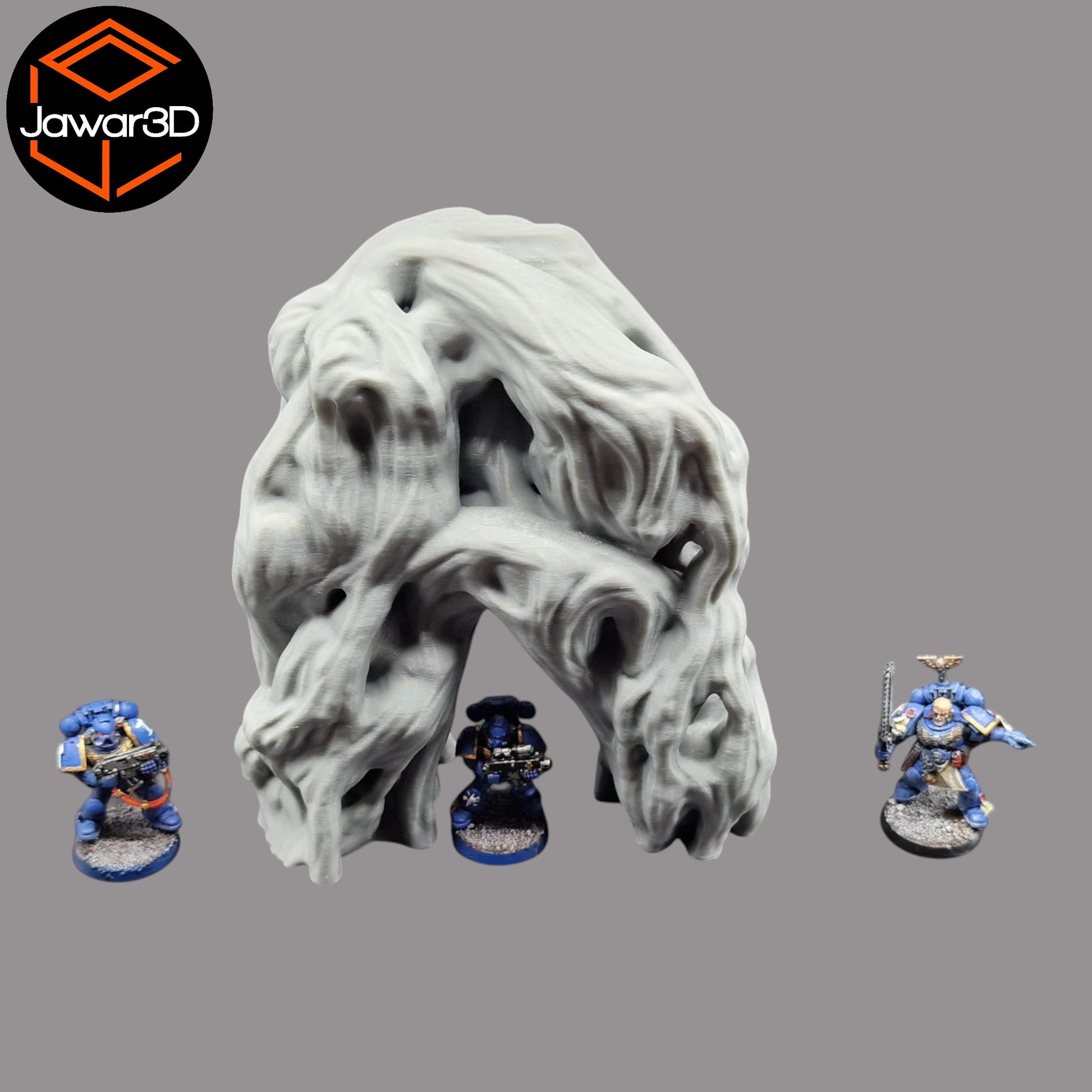 Wargaming 28mm scatter terrain scenery showing 3D-printed item that is compatible with games such as Warhammer 40K, Star Wars Legions, D+D, Dungeons and Dragons, Sci-Fi, Fantasy and other miniature tabletop games. Brand Jawar3d found at www.jawar3d.co.uk.