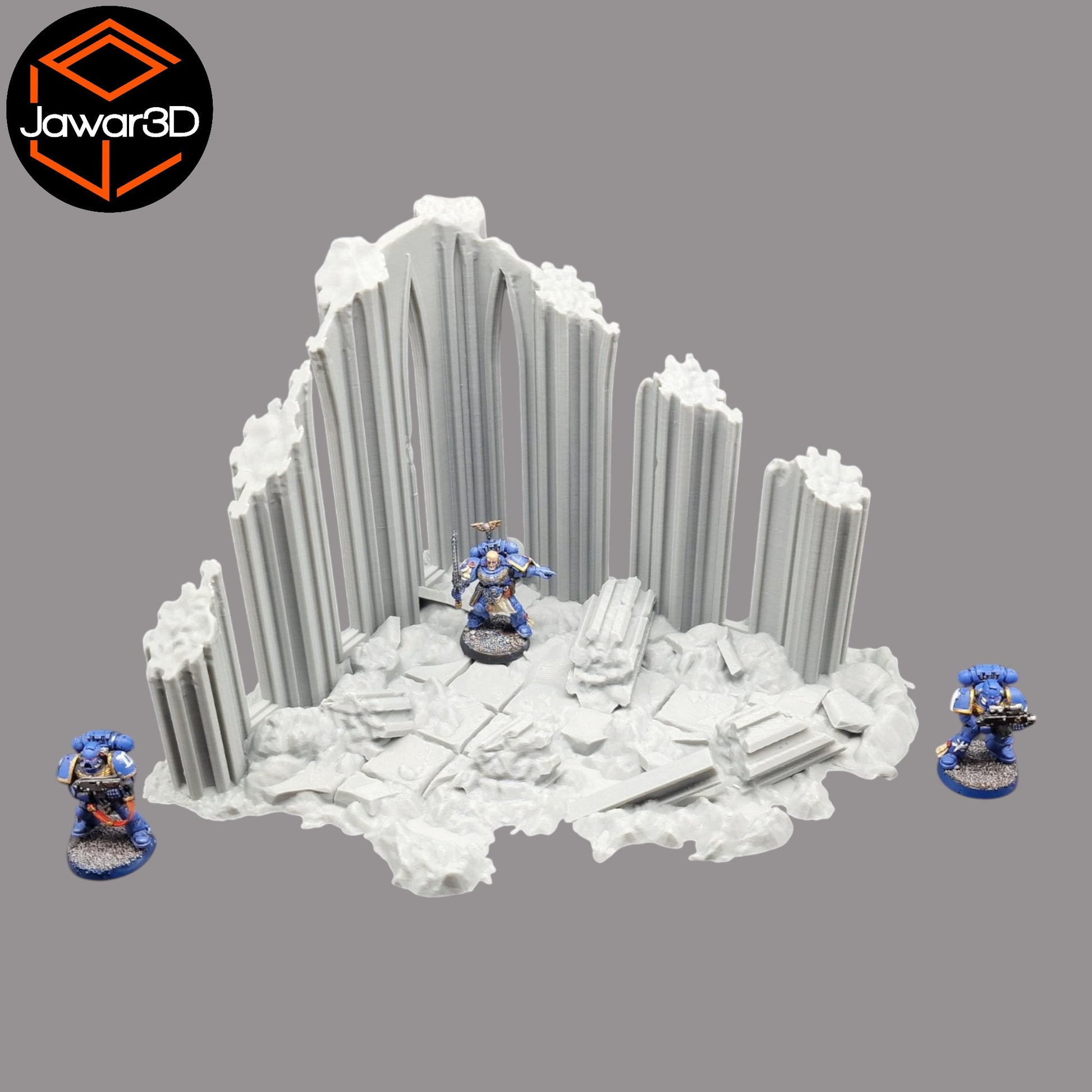 Wargaming 28mm scatter terrain scenery showing 3D-printed item that is compatible with games such as Warhammer 40K, Star Wars Legions, D+D, Dungeons and Dragons, Sci-Fi, Fantasy and other miniature tabletop games. Brand Jawar3d found at www.jawar3d.co.uk.