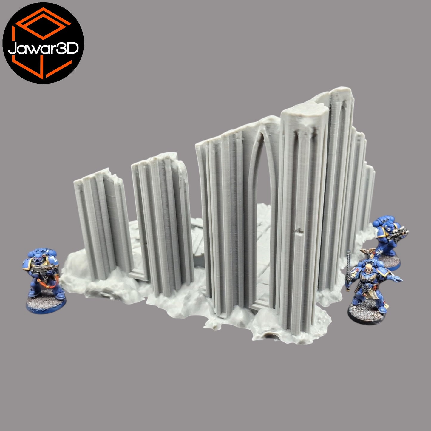 Wargaming 28mm scatter terrain scenery showing 3D-printed item that is compatible with games such as Warhammer 40K, Star Wars Legions, D+D, Dungeons and Dragons, Sci-Fi, Fantasy and other miniature tabletop games. Brand Jawar3d found at www.jawar3d.co.uk.