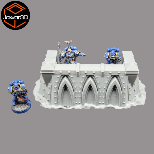 Wargaming 28mm scatter terrain scenery showing 3D-printed item that is compatible with games such as Warhammer 40K, Star Wars Legions, D+D, Dungeons and Dragons, Sci-Fi, Fantasy and other miniature tabletop games. Brand Jawar3d found at www.jawar3d.co.uk.