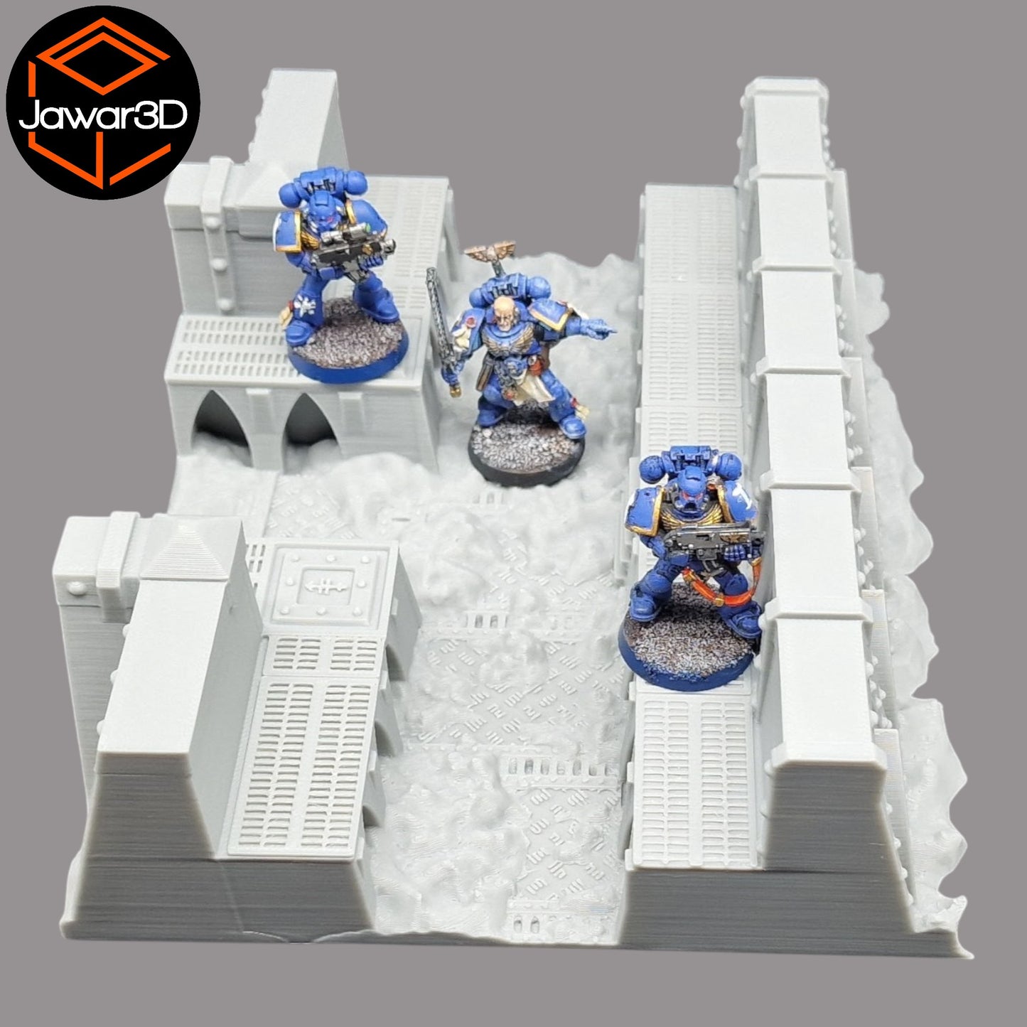 Wargaming 28mm scatter terrain scenery showing 3D-printed item that is compatible with games such as Warhammer 40K, Star Wars Legions, D+D, Dungeons and Dragons, Sci-Fi, Fantasy and other miniature tabletop games. Brand Jawar3d found at www.jawar3d.co.uk.