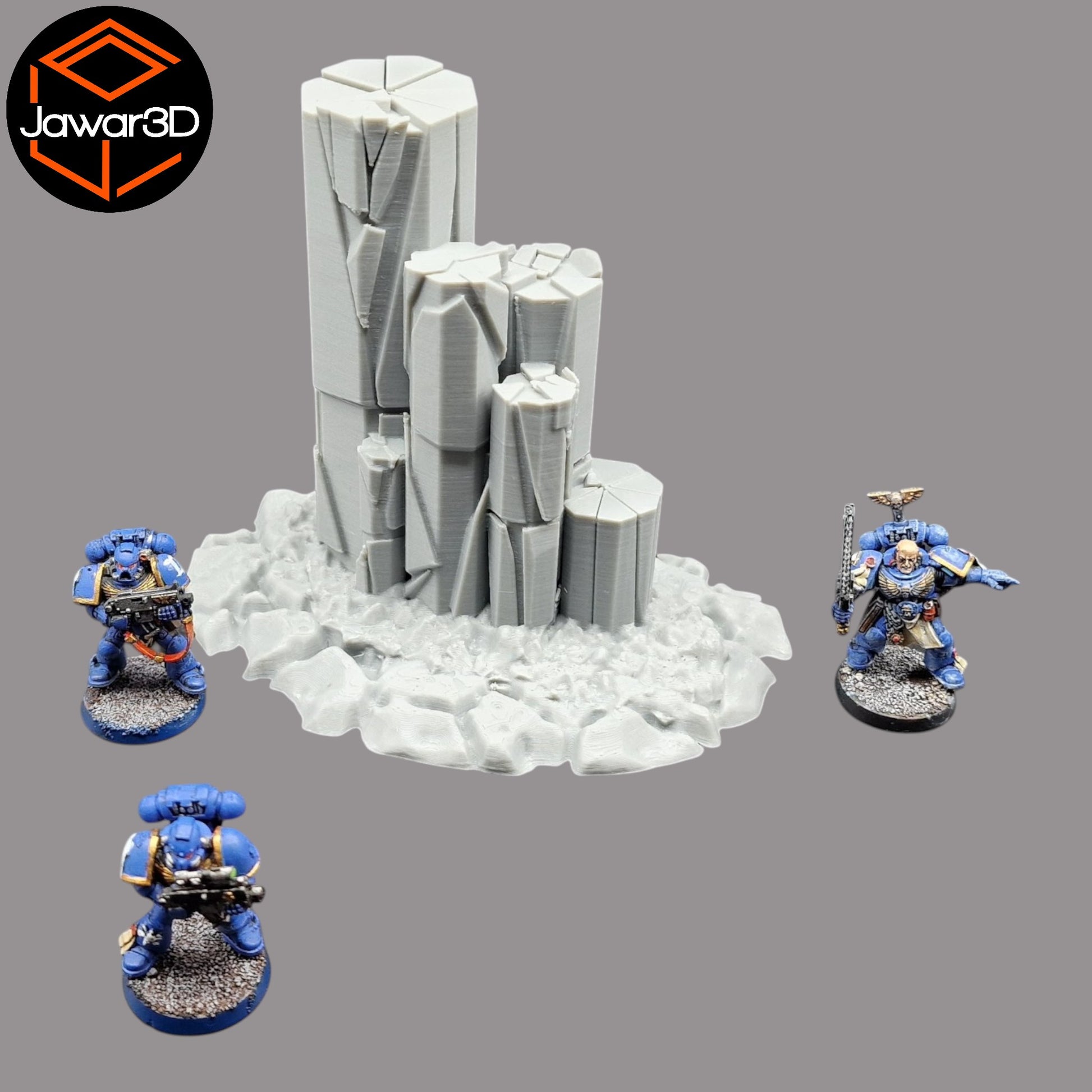 Wargaming 28mm scatter terrain scenery showing 3D-printed item that is compatible with games such as Warhammer 40K, Star Wars Legions, D+D, Dungeons and Dragons, Sci-Fi, Fantasy and other miniature tabletop games. Brand Jawar3d found at www.jawar3d.co.uk.