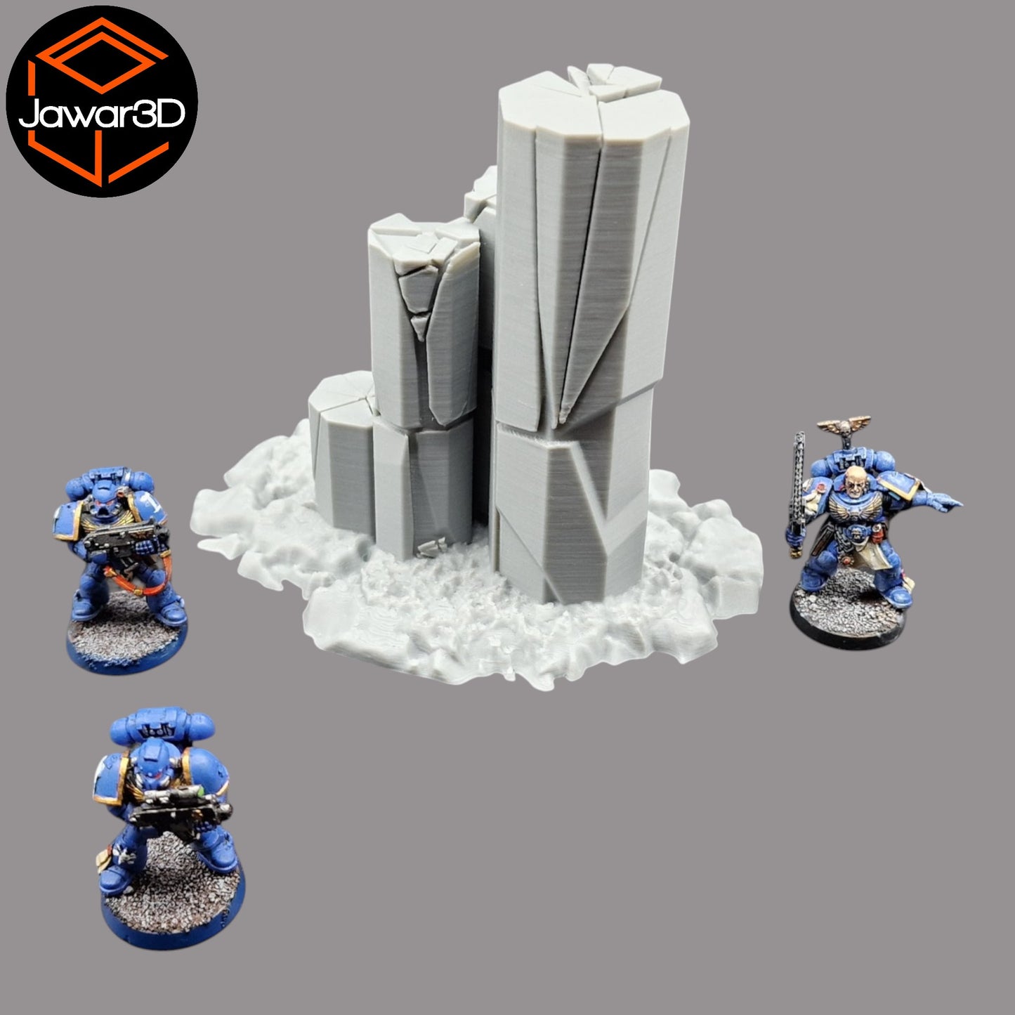 Wargaming 28mm scatter terrain scenery showing 3D-printed item that is compatible with games such as Warhammer 40K, Star Wars Legions, D+D, Dungeons and Dragons, Sci-Fi, Fantasy and other miniature tabletop games. Brand Jawar3d found at www.jawar3d.co.uk.