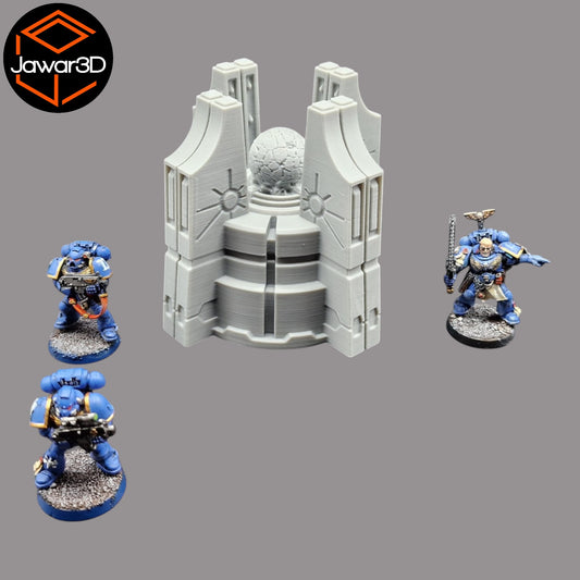 Wargaming 28mm scatter terrain scenery showing 3D-printed item that is compatible with games such as Warhammer 40K, Star Wars Legions, D+D, Dungeons and Dragons, Sci-Fi, Fantasy and other miniature tabletop games. Brand Jawar3d found at www.jawar3d.co.uk.
