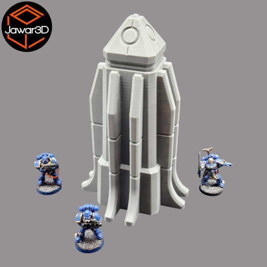 Wargaming 28mm scatter terrain scenery showing 3D-printed item that is compatible with games such as Warhammer 40K, Star Wars Legions, D+D, Dungeons and Dragons, Sci-Fi, Fantasy and other miniature tabletop games. Brand Jawar3d found at www.jawar3d.co.uk.