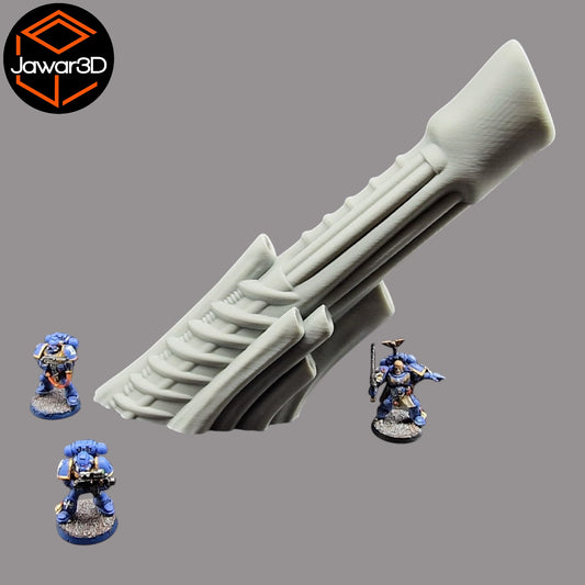 Wargaming 28mm scatter terrain scenery showing 3D-printed item that is compatible with games such as Warhammer 40K, Star Wars Legions, D+D, Dungeons and Dragons, Sci-Fi, Fantasy and other miniature tabletop games. Brand Jawar3d found at www.jawar3d.co.uk.