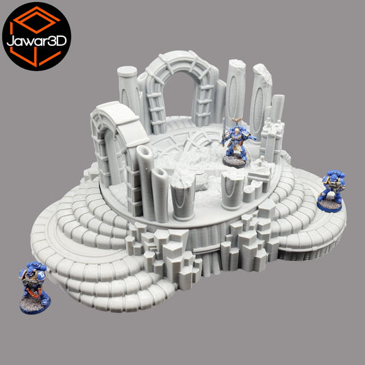 Wargaming 28mm scatter terrain scenery showing 3D-printed item that is compatible with games such as Warhammer 40K, Star Wars Legions, D+D, Dungeons and Dragons, Sci-Fi, Fantasy and other miniature tabletop games. Brand Jawar3d found at www.jawar3d.co.uk.