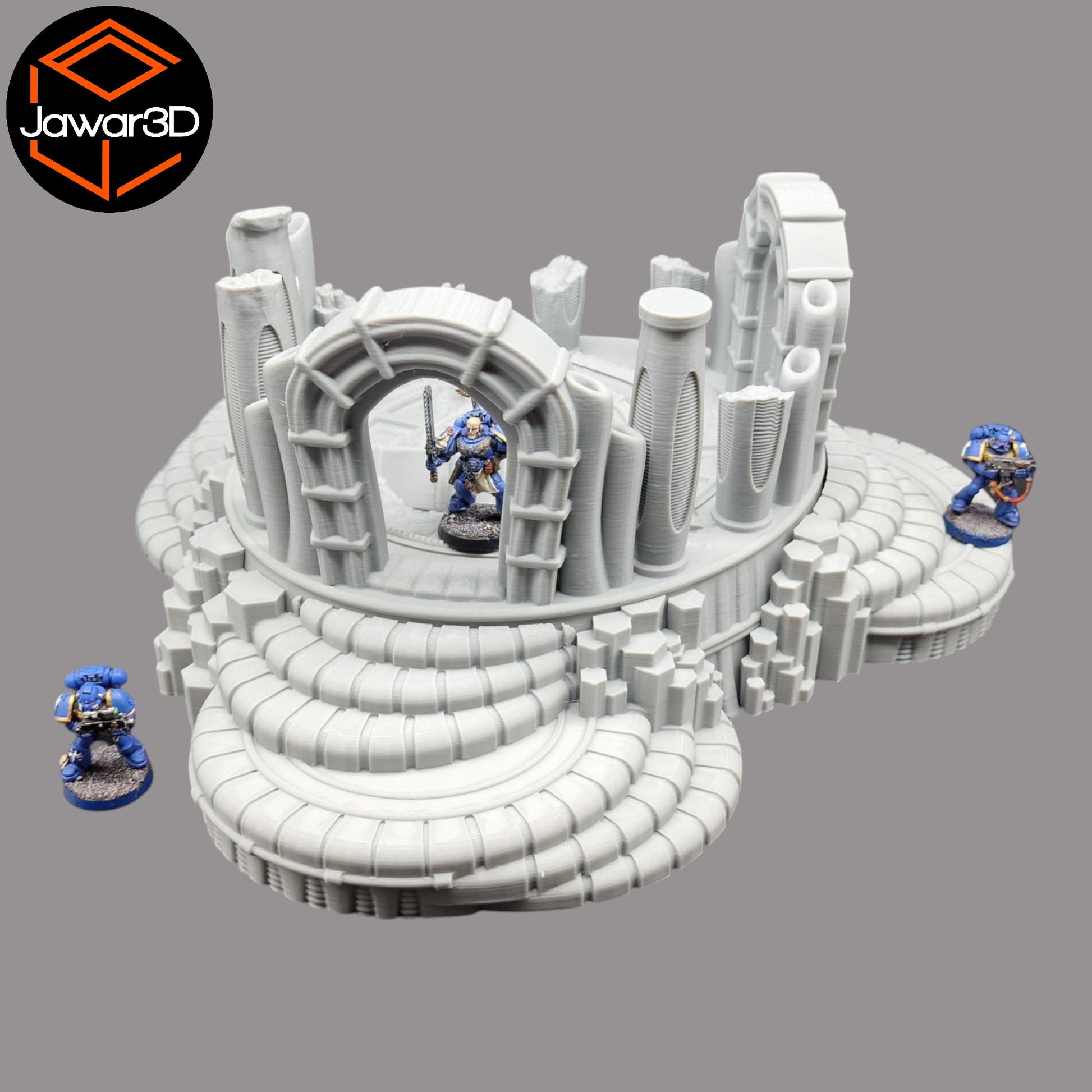 Wargaming 28mm scatter terrain scenery showing 3D-printed item that is compatible with games such as Warhammer 40K, Star Wars Legions, D+D, Dungeons and Dragons, Sci-Fi, Fantasy and other miniature tabletop games. Brand Jawar3d found at www.jawar3d.co.uk.
