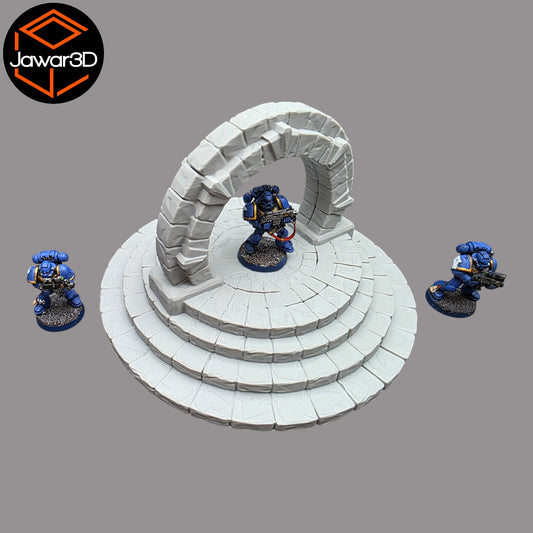 Wargaming 28mm scatter terrain scenery showing 3D-printed item that is compatible with games such as Warhammer 40K, Star Wars Legions, D+D, Dungeons and Dragons, Sci-Fi, Fantasy and other miniature tabletop games. Brand Jawar3d found at www.jawar3d.co.uk.