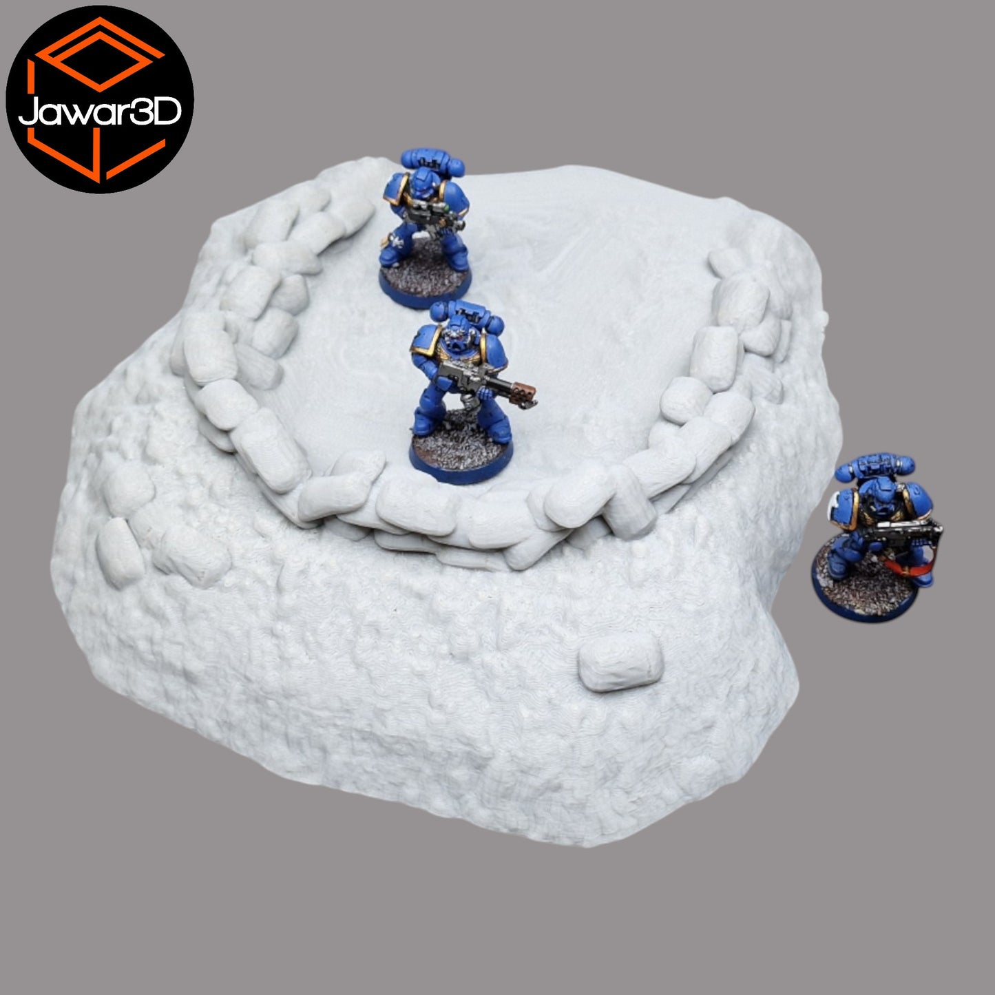 Wargaming 28mm scatter terrain scenery showing 3D-printed item that is compatible with games such as Warhammer 40K, Star Wars Legions, D+D, Dungeons and Dragons, Sci-Fi, Fantasy and other miniature tabletop games. Brand Jawar3d found at www.jawar3d.co.uk.