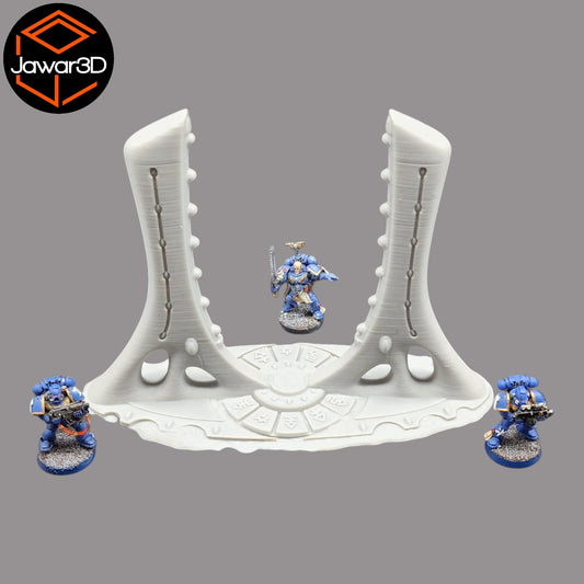 Wargaming 28mm scatter terrain scenery showing 3D-printed item that is compatible with games such as Warhammer 40K, Star Wars Legions, D+D, Dungeons and Dragons, Sci-Fi, Fantasy and other miniature tabletop games. Brand Jawar3d found at www.jawar3d.co.uk.
