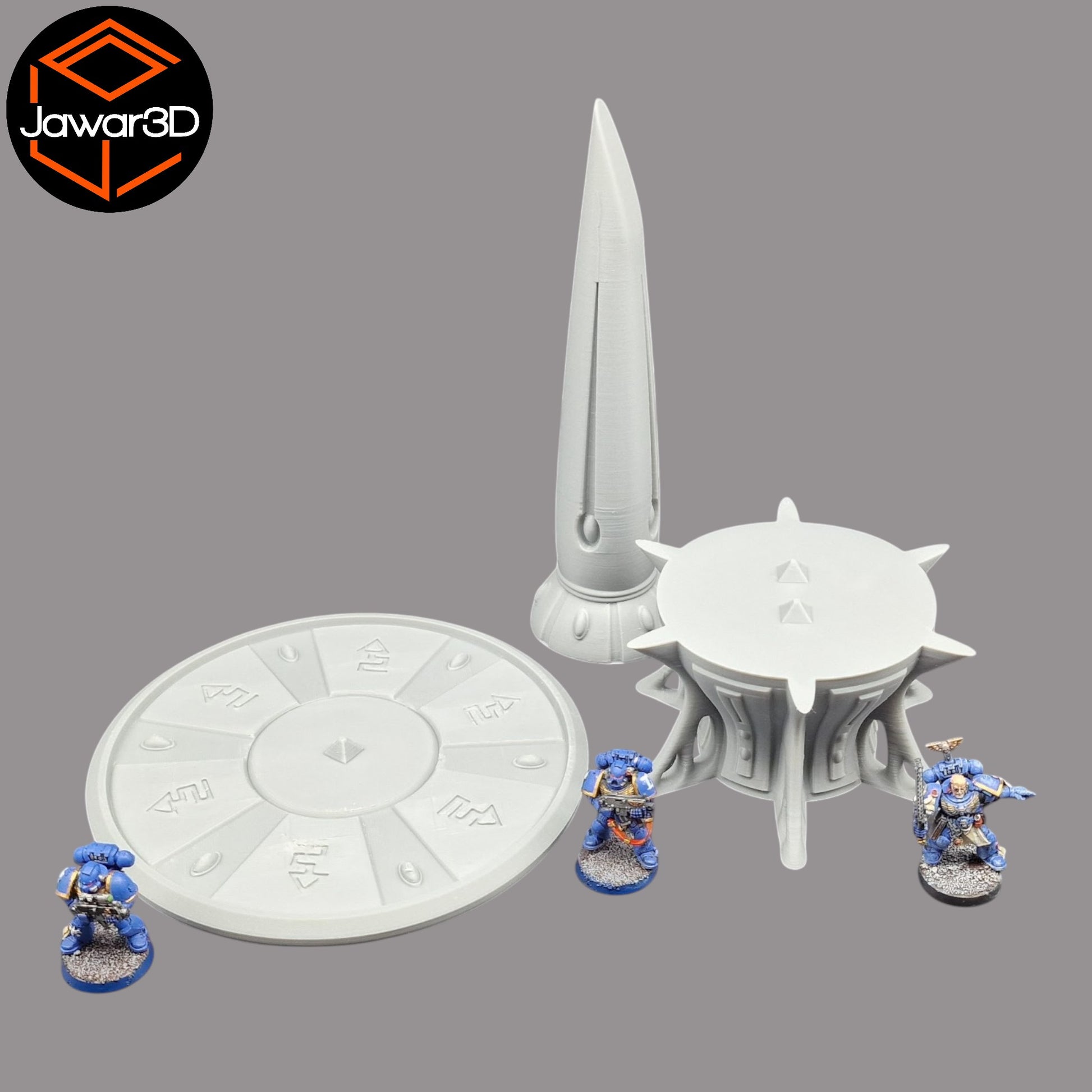 Wargaming 28mm scatter terrain scenery showing 3D-printed item that is compatible with games such as Warhammer 40K, Star Wars Legions, D+D, Dungeons and Dragons, Sci-Fi, Fantasy and other miniature tabletop games. Brand Jawar3d found at www.jawar3d.co.uk.
