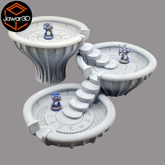 Wargaming 28mm scatter terrain scenery showing 3D-printed item that is compatible with games such as Warhammer 40K, Star Wars Legions, D+D, Dungeons and Dragons, Sci-Fi, Fantasy and other miniature tabletop games. Brand Jawar3d found at www.jawar3d.co.uk.