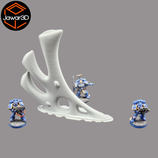 Wargaming 28mm scatter terrain scenery showing 3D-printed item that is compatible with games such as Warhammer 40K, Star Wars Legions, D+D, Dungeons and Dragons, Sci-Fi, Fantasy and other miniature tabletop games. Brand Jawar3d found at www.jawar3d.co.uk.