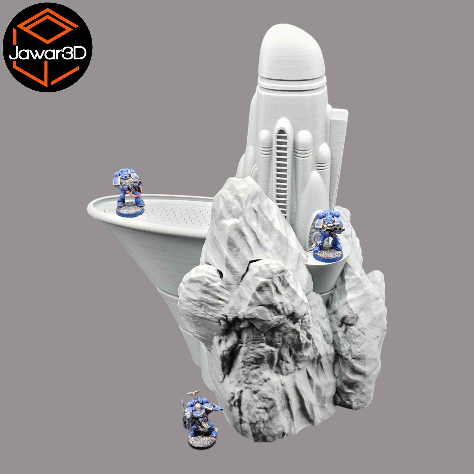 Wargaming 28mm scatter terrain scenery showing 3D-printed item that is compatible with games such as Warhammer 40K, Star Wars Legions, D+D, Dungeons and Dragons, Sci-Fi, Fantasy and other miniature tabletop games. Brand Jawar3d found at www.jawar3d.co.uk.