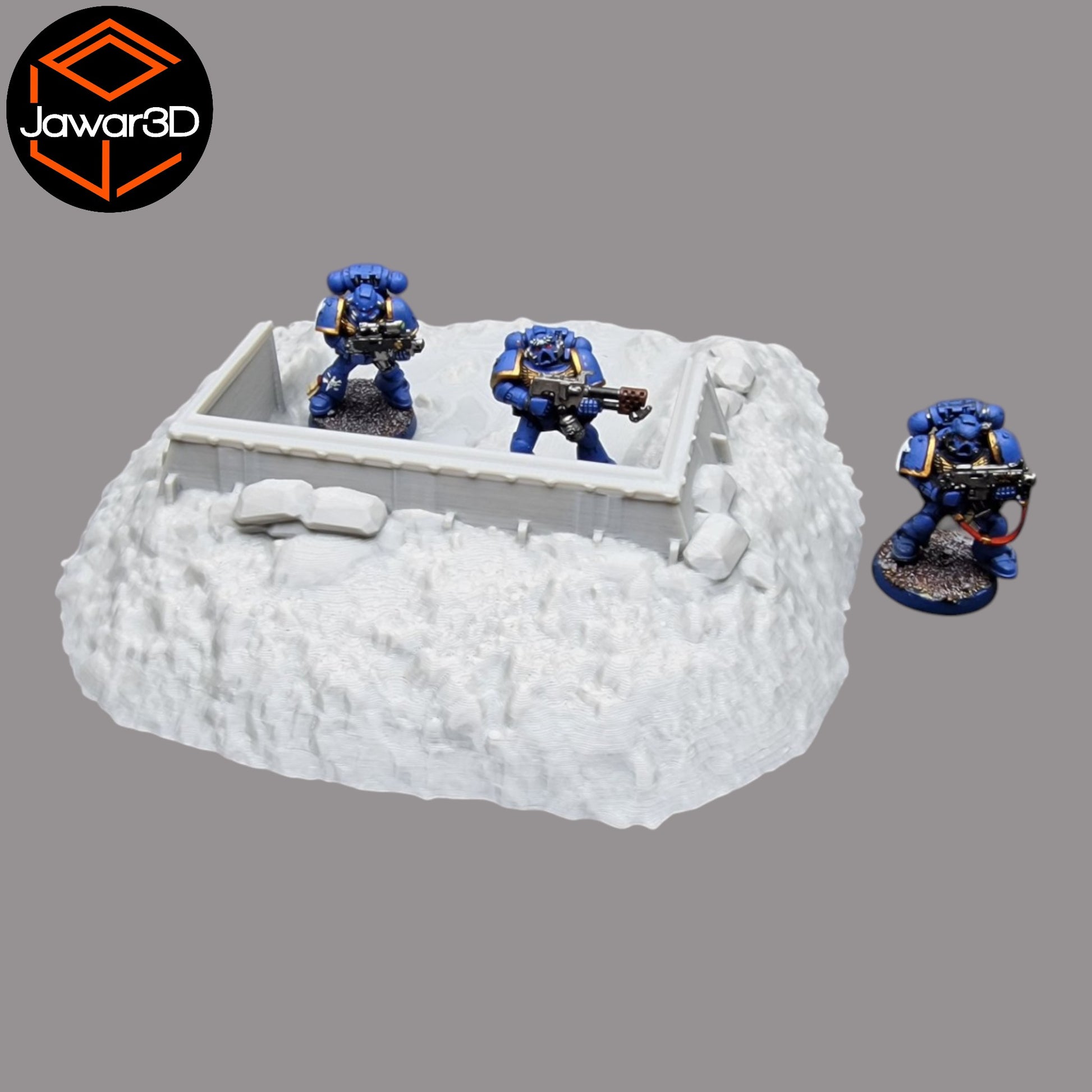 Wargaming 28mm scatter terrain scenery showing 3D-printed item that is compatible with games such as Warhammer 40K, Star Wars Legions, D+D, Dungeons and Dragons, Sci-Fi, Fantasy and other miniature tabletop games. Brand Jawar3d found at www.jawar3d.co.uk.