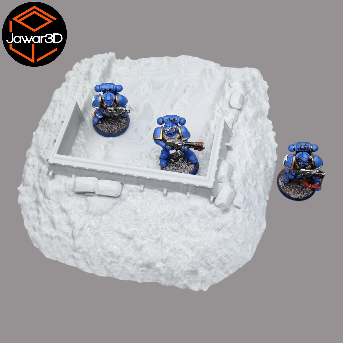 Wargaming 28mm scatter terrain scenery showing 3D-printed item that is compatible with games such as Warhammer 40K, Star Wars Legions, D+D, Dungeons and Dragons, Sci-Fi, Fantasy and other miniature tabletop games. Brand Jawar3d found at www.jawar3d.co.uk.