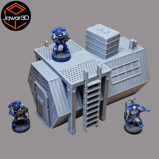 Wargaming 28mm scatter terrain scenery showing 3D-printed item that is compatible with games such as Warhammer 40K, Star Wars Legions, D+D, Dungeons and Dragons, Sci-Fi, Fantasy and other miniature tabletop games. Brand Jawar3d found at www.jawar3d.co.uk.