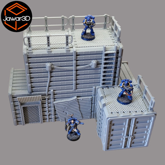 Wargaming 28mm scatter terrain scenery showing 3D-printed item that is compatible with games such as Warhammer 40K, Star Wars Legions, D+D, Dungeons and Dragons, Sci-Fi, Fantasy and other miniature tabletop games. Brand Jawar3d found at www.jawar3d.co.uk.