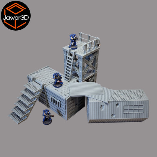 Wargaming 28mm scatter terrain scenery showing 3D-printed item that is compatible with games such as Warhammer 40K, Star Wars Legions, D+D, Dungeons and Dragons, Sci-Fi, Fantasy and other miniature tabletop games. Brand Jawar3d found at www.jawar3d.co.uk.