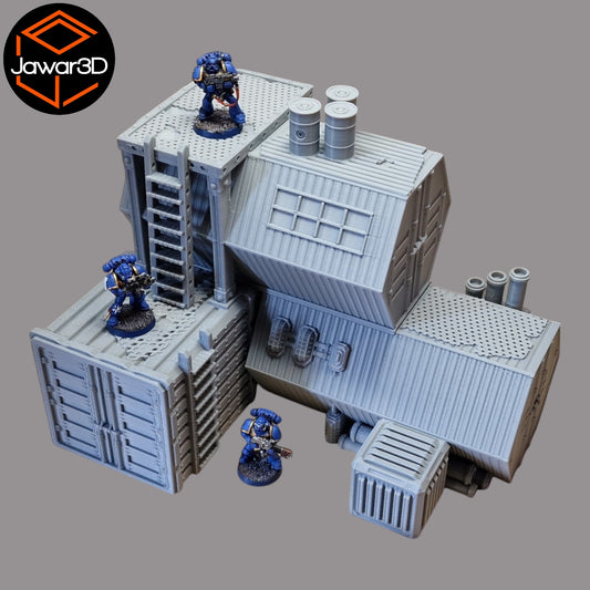 Wargaming 28mm scatter terrain scenery showing 3D-printed item that is compatible with games such as Warhammer 40K, Star Wars Legions, D+D, Dungeons and Dragons, Sci-Fi, Fantasy and other miniature tabletop games. Brand Jawar3d found at www.jawar3d.co.uk.