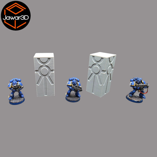 Wargaming 28mm scatter terrain scenery showing 3D-printed item that is compatible with games such as Warhammer 40K, Star Wars Legions, D+D, Dungeons and Dragons, Sci-Fi, Fantasy and other miniature tabletop games. Brand Jawar3d found at www.jawar3d.co.uk.
