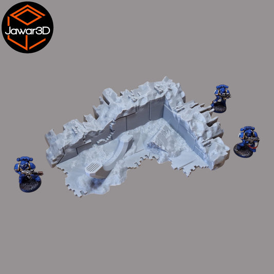 Wargaming 28mm scatter terrain scenery showing 3D-printed item that is compatible with games such as Warhammer 40K, Star Wars Legions, D+D, Dungeons and Dragons, Sci-Fi, Fantasy and other miniature tabletop games. Brand Jawar3d found at www.jawar3d.co.uk.