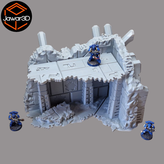 Wargaming 28mm scatter terrain scenery showing 3D-printed item that is compatible with games such as Warhammer 40K, Star Wars Legions, D+D, Dungeons and Dragons, Sci-Fi, Fantasy and other miniature tabletop games. Brand Jawar3d found at www.jawar3d.co.uk.